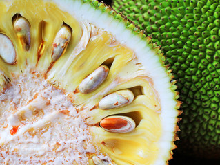 detail of fresh jackfruit