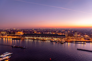 Amsterdam Holland Canals Sunset 