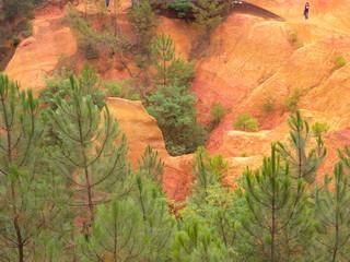 Quarry ochre at Roussillon Village Provence France
