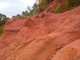 Quarry ochre at Roussillon Village Provence France