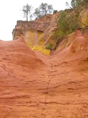 Quarry ochre at Roussillon Village Provence France