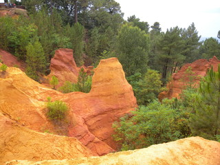 Quarry ochre at Roussillon Village Provence France