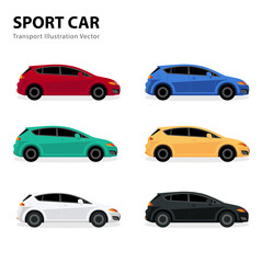 Fototapeta premium sport car,transport illustration vector eps10