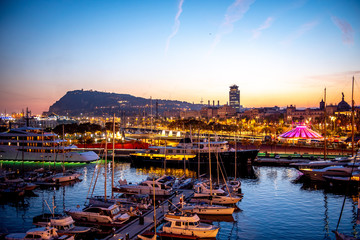 Fototapeta premium Barcelona Madrid Spain Buildings