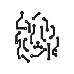 Seamless background in PCB style. Circuit board pattern