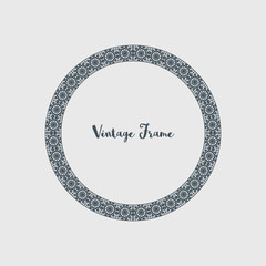 Vector Decorative Circle Frame