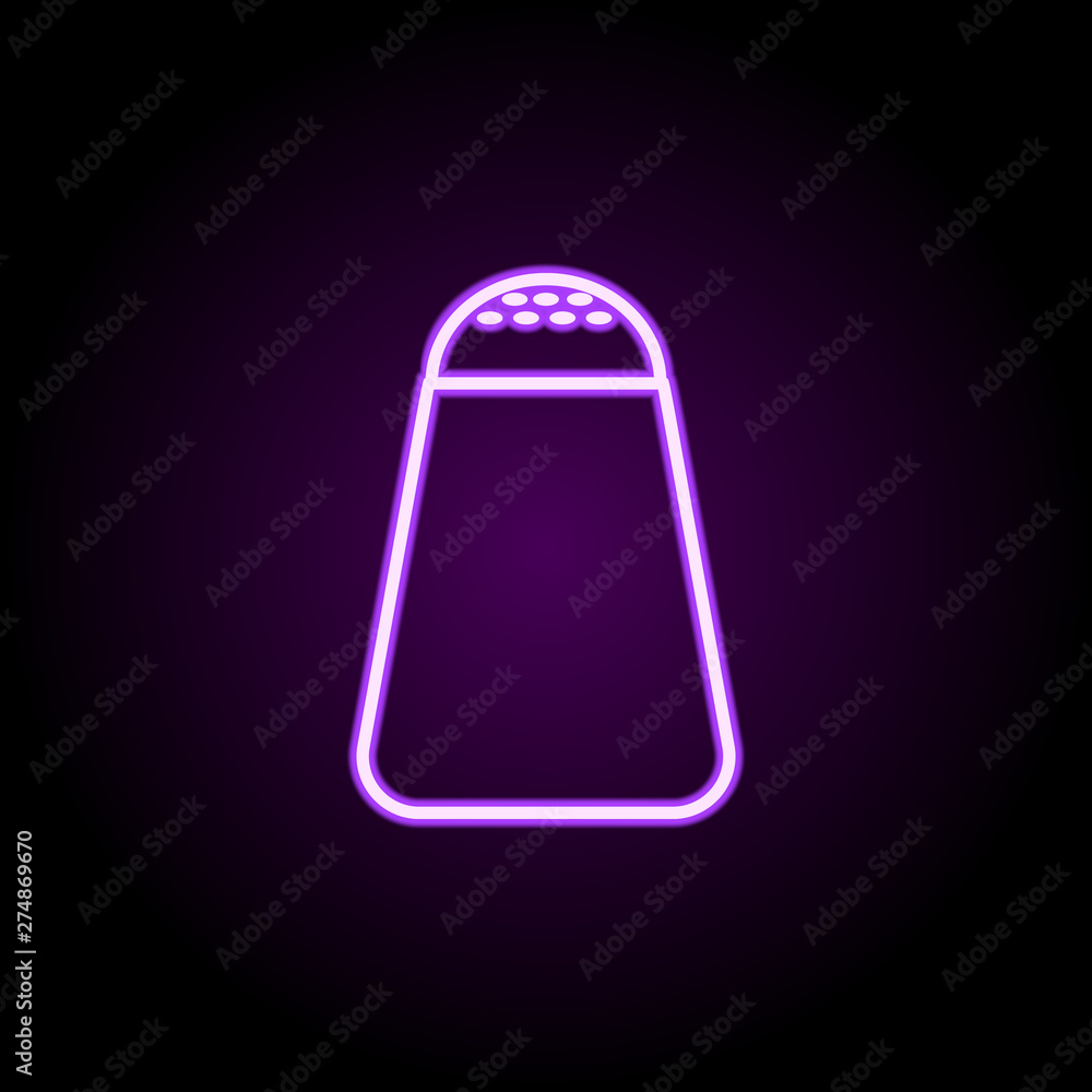Poster the sun neon icon. elements of web set. simple icon for websites, web design, mobile app, info graph