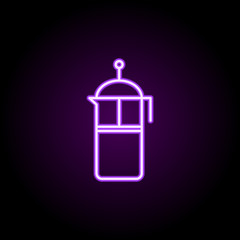 teapot for welding neon icon. Elements of web set. Simple icon for websites, web design, mobile app, info graphics