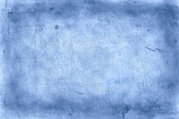 blue plaster background / abstract cold vintage background old concrete texture