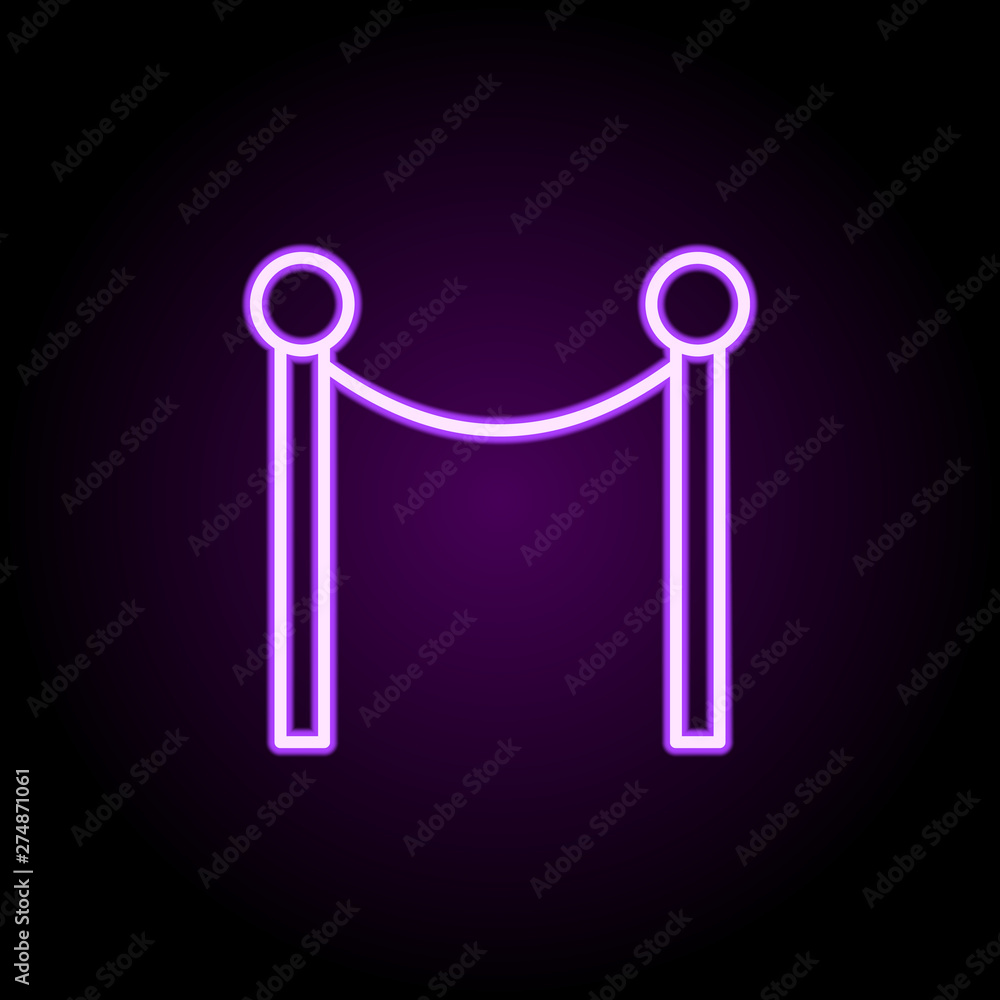 Poster partition neon icon. elements of web set. simple icon for websites, web design, mobile app, info gra