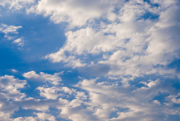 Naklejka na ściany i meble Nice clouds in blue sky