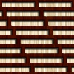 Wooden lattice on wood background. Seamless pattern.