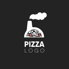 Pizza factory creative logo design