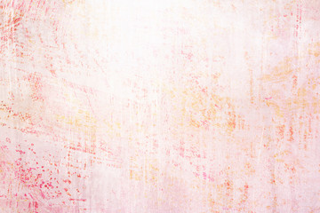 Pink distressed wall grungy background or texture