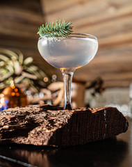 creative cocktail in the bar