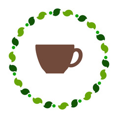 Tasse und Kranz