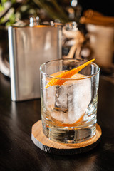 creative cocktail in the bar