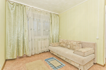 Double textile sofa for living room