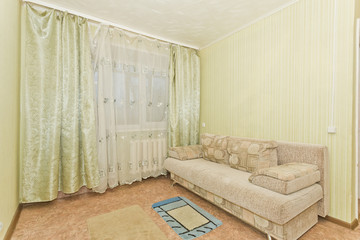 Double textile sofa for living room