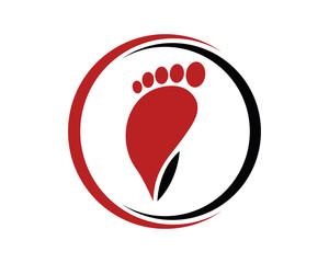 Foot Care Logo Template Design Vector, Emblem, Design Concept, Creative Symbol, Icon