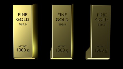 Gold Bar 3D model