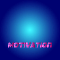 Motivation- Vector Illustration with copy space