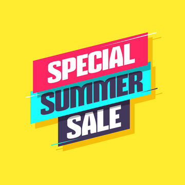 Special Summer Sale Shopping Label