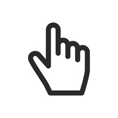 Clicker vector icon in modern style for web site and mobile app