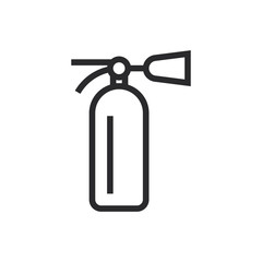 Fire extinguisher vector icon in modern style for web site and mobile app