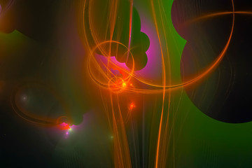 abstract digital fractal fantasy design