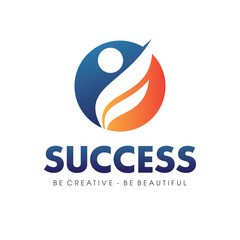 Leadership, Success, and Education Logo Design Vector