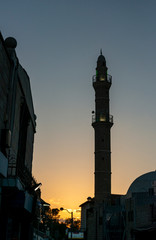 Jaffa, Tel Aviv, Israel- June 17, 2019 : The Mahmoudiya Mosque, the largest and most significant...