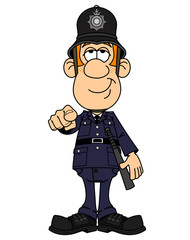 English historic policeman, constable, bobby. London police.