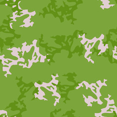 Fototapeta premium Spring camouflage of various shades of green and beige colors
