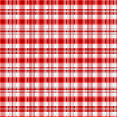 Tartan Pattern in Red and White . Texture for plaid, tablecloths, clothes, shirts, dresses, paper, bedding, blankets, quilts and other textile products. Vector illustration EPS 10