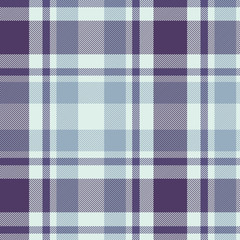 Tartan Pattern in purple and light blue. Texture for plaid, tablecloths, clothes, shirts, dresses, paper, bedding, blankets, quilts and other textile products. Vector illustration EPS 10