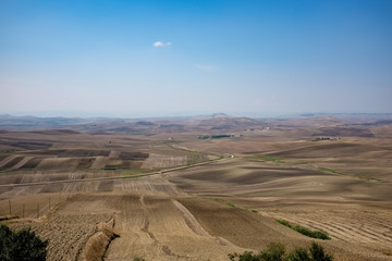 Agricultural landscape of Murgia plateau. Apulia region, Italy
