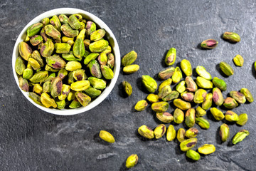 Bowl of Healthy Pistachio Nuts