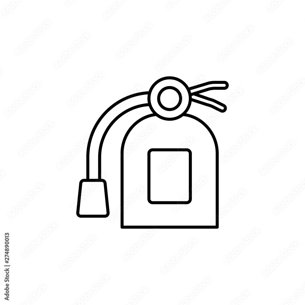 Aufkleber extinguisher, firefighter icon. element of firefighter icon. thin line icon for website design and d