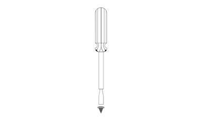 Screwdriver icon for tools and equipment