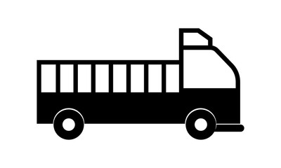 Trucks silhouettes icon for different vehicle types