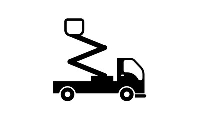 best truck crane icon Vector Illustration on the white background. - Illustration 