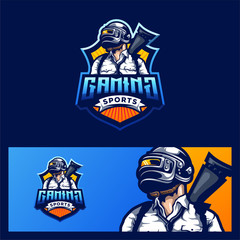 gaming logo design vector illustration