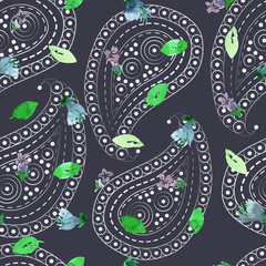 Basil and paisley pattern