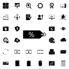 gift icon. Universal set of web for website design and development, app development