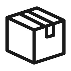 box - minimal line web icon. simple vector illustration. concept for infographic, website or app.