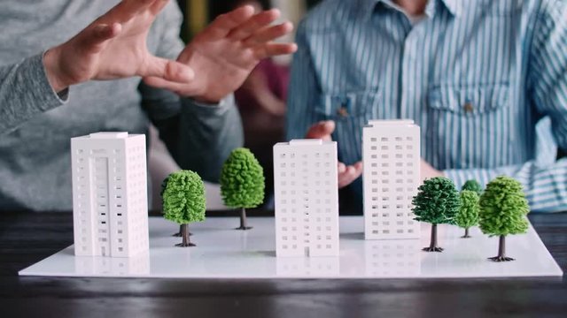 Young adult architect presented new solutions 