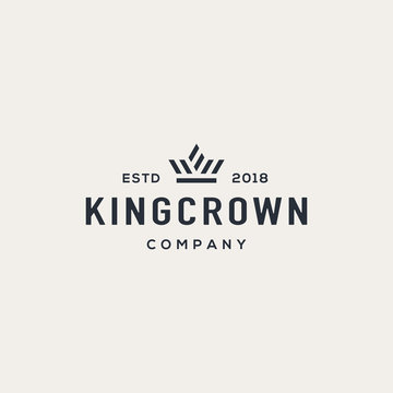 Crown logo design concept. Universal crown logo.