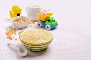 Corn baby porridge