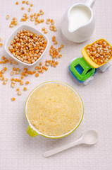Corn baby porridge